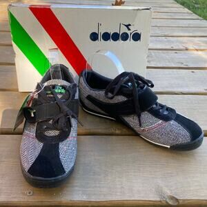 Diadora tweed and suede Donna Bling fashion sneakers
